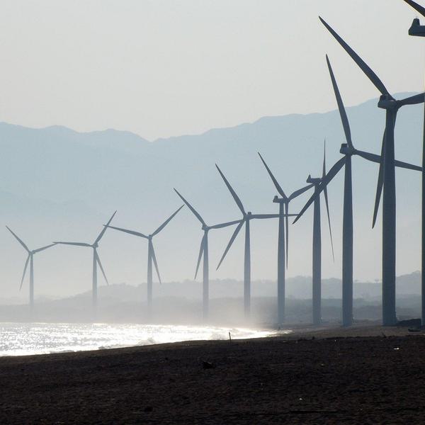Beach wind farm Image by Jose Roberto Jr Del Rosario from Pixabay